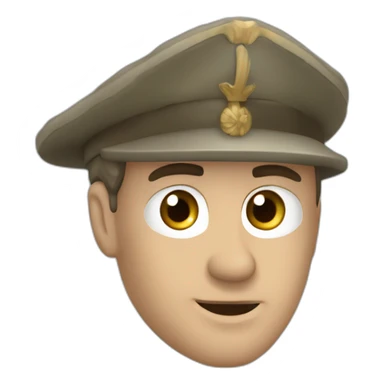 soldado del imperio antiguo romano mirando al frente sticker