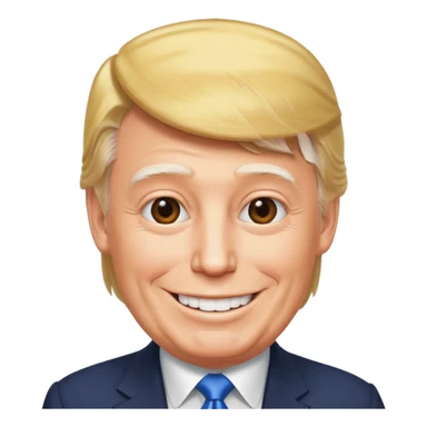 trump head sticker