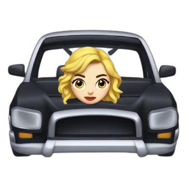 charli xcx in a car sticker