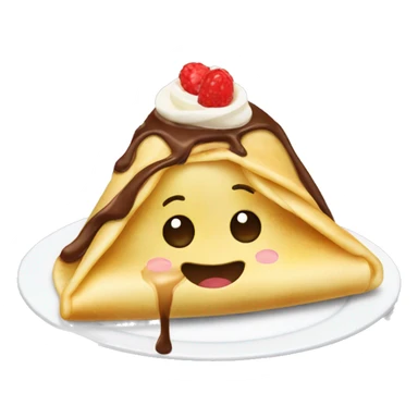 Crepe with nutella sticker