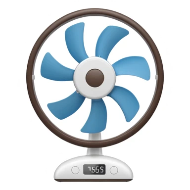 white home fan sticker