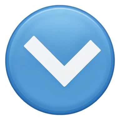 A blue circle emoji with a white tick in it sticker