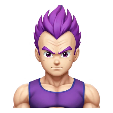 Vegeta ultra ego with purple hair sticker