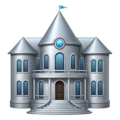 silver mansion emoji sticker