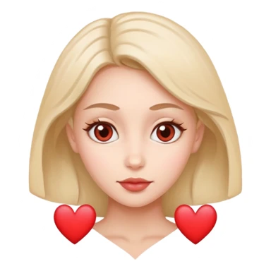 cara con ojos corazón sticker