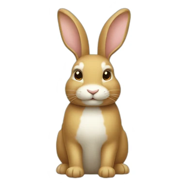 Un lapin avec un bec sticker