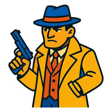 gangster character sticker