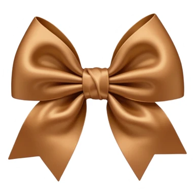 Light brown bow sticker