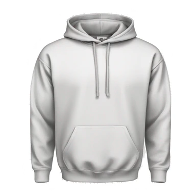 Plain White color pullover hoodie no person sticker