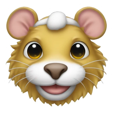 Ratona con aureola de santa sticker