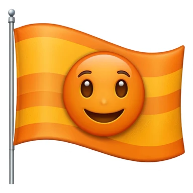 I want a flag emoji 🚩🚩 like this but flag should be orange sticker