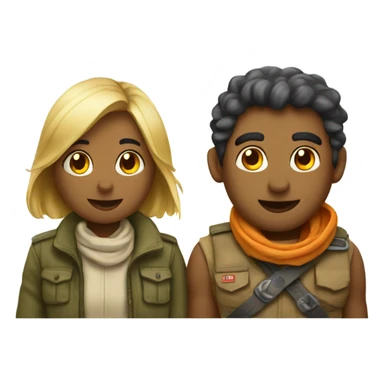 Acampar en pareja  sticker