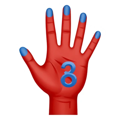 number onde hand  nfl blue (#00A3E0) and red (#F9423A) sticker
