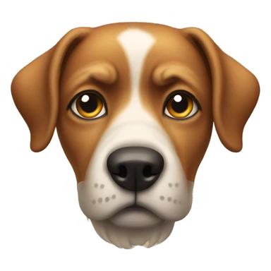 Dog that is so annoyed sticker