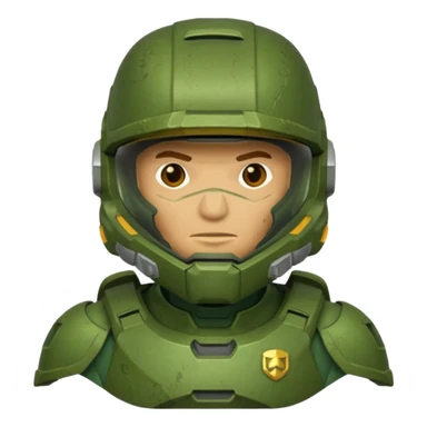 masterchief with Full-face helmet sticker