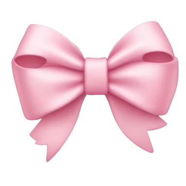 light pink bow on light pink bow sticker