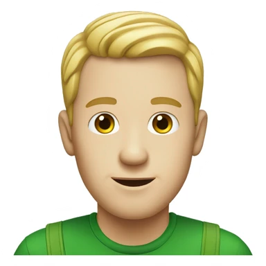 white man with four leaf clover sticker