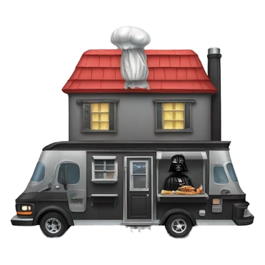 Darth Vader’s dream house and food truck  sticker