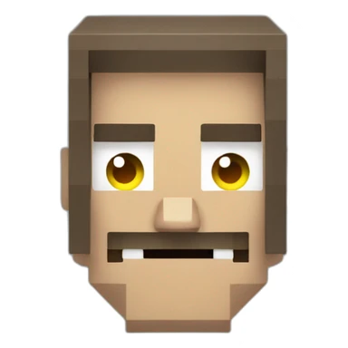 creepy smug face minecraft sticker