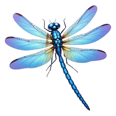 blue dragonfly sticker