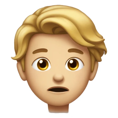 flustered shy sticker