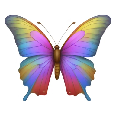 Un papillon multicolore  sticker