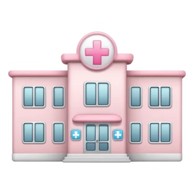 cute hospital light pink sticker