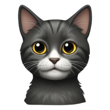 Kotzende-schwarze-Katze sticker