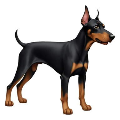 doberman pinscher black sticker