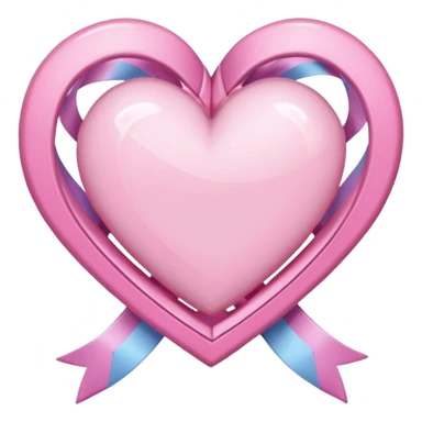magical girl ribbon themed heart sticker