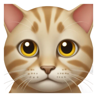 what face cat sticker