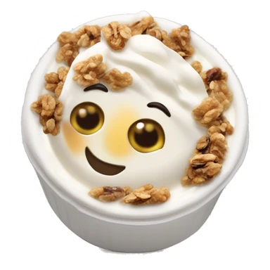 ￼ Greek yogurt with granola ￼￼ sticker