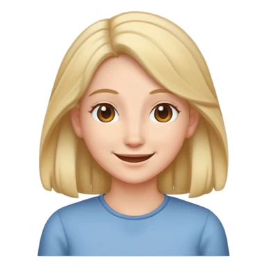 Saçını kulak arkası yapan emoji sticker