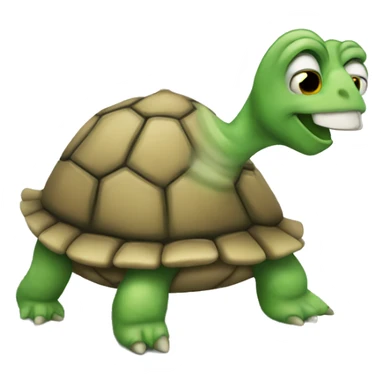 Turtle farting sticker