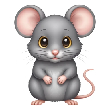 Cute little mouse with big eyes sticker