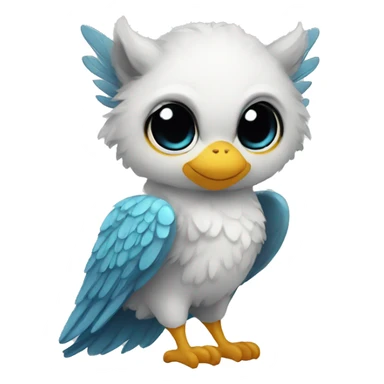 Cute cool winged animal hybrid  sticker