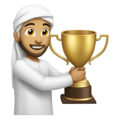 Muslim  winning trophy sticker