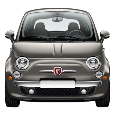 2013 charcoal fiat 500 sticker