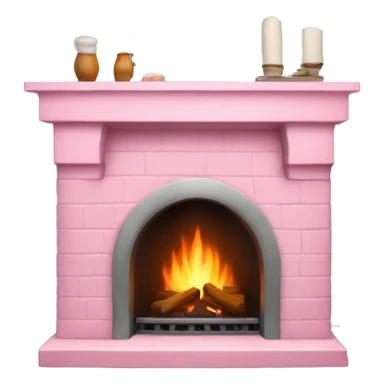 Winter Pink FirePlace sticker
