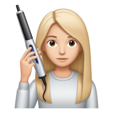 Planchandome el pelo sticker