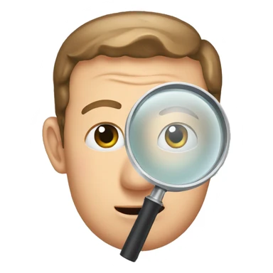 Mark zuckerberg magnifying  sticker