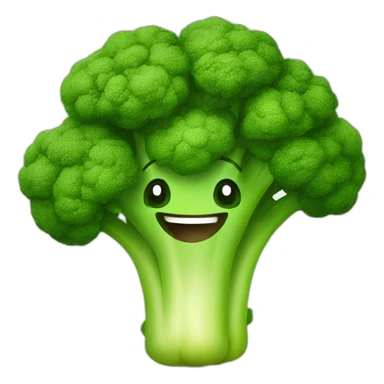happy broccoli sticker