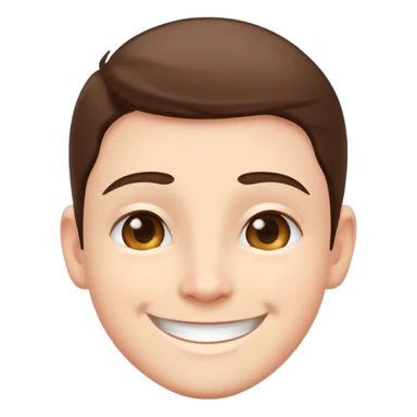 friendly person avatar with a smile sticker