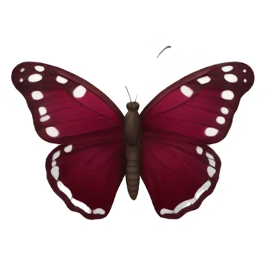 Burgundy butterfly sticker