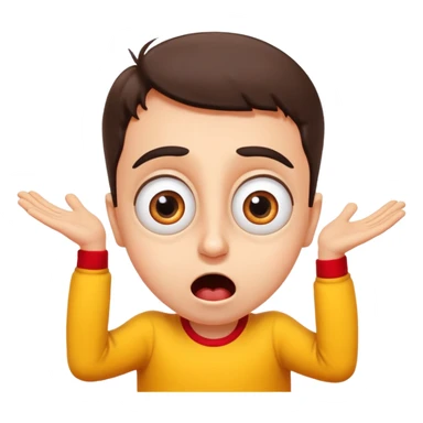 “Funny Spanish cartoon character with big expressive eyes, over-the-top reactions, bright colors, exaggerated comedy pose, cute but chaotic energy, meme-style, perfect for viral videos.” sticker