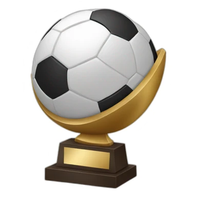 Football trophy sticker