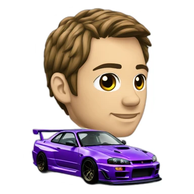 Skyline GTR 34 Paul Walker sticker