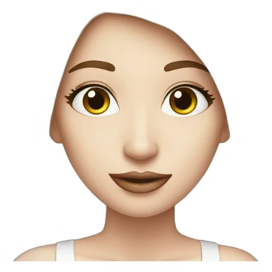 Mujer blanca poniéndose perfume sticker