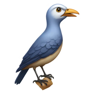 emblematic bird from reunion islnd sticker