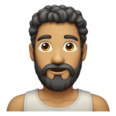 israelita sin pelo y con barba sticker